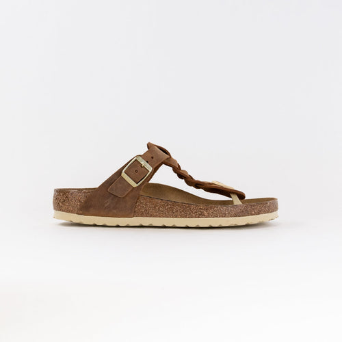 Gizeh Braided Geöltes Leder (Damen) - Cognac