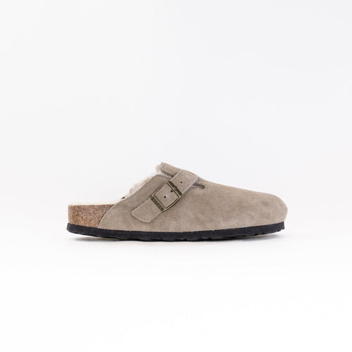 Boston Lammfell (Damen) - Taupe Veloursleder
