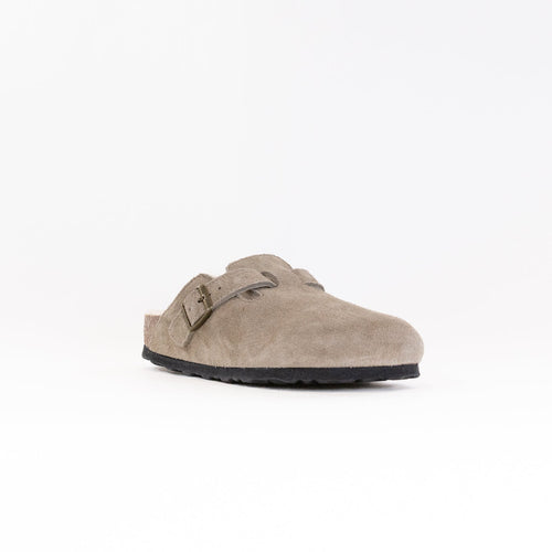 Boston Lammfell (Damen) - Taupe Veloursleder