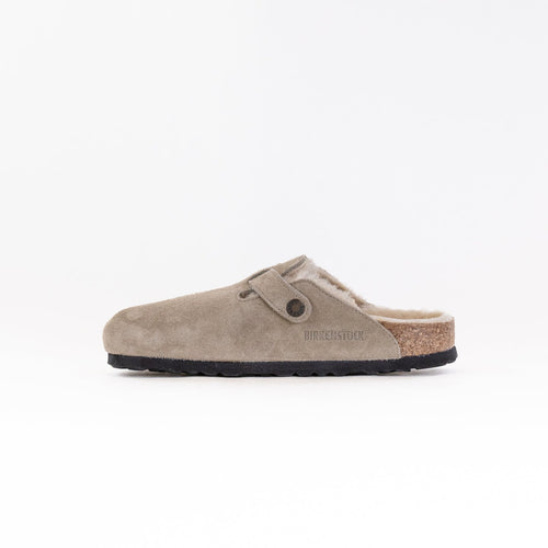 Boston Lammfell (Damen) - Taupe Veloursleder