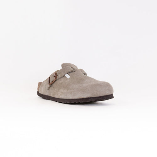 Boston Weiches Fußbett (Unisex) - Taupe Veloursleder