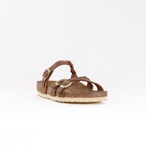 Franca Braided (Damen) - Cognac Geöltes Leder