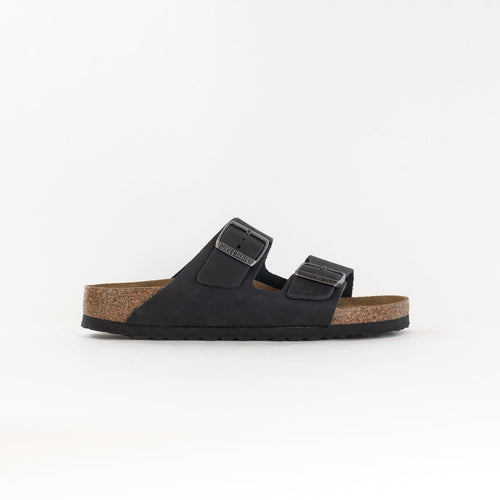 Arizona Weiches Fußbett (Unisex) - Schwarz Geöltes Leder