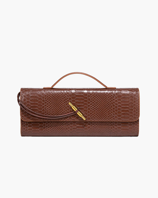 Bianca Kroko-Prägeleder-Tasche