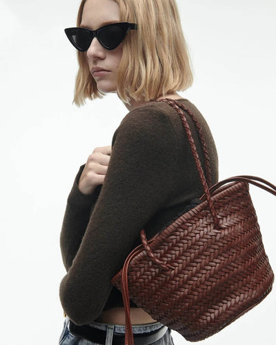 Blair Geflochtene Bucket-Schultertasche