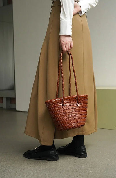 Blair Geflochtene Bucket-Schultertasche