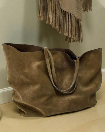 Cynthia Große Wildleder-Shopper-Tasche