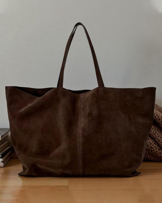 Cynthia Große Wildleder-Shopper-Tasche