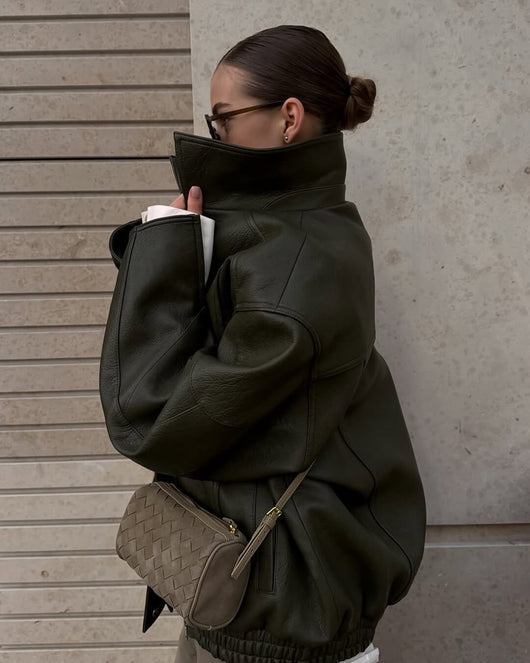 Jessica Geflochtene Wildleder-Tasche