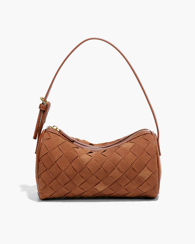 Jessica Geflochtene Wildleder-Tasche