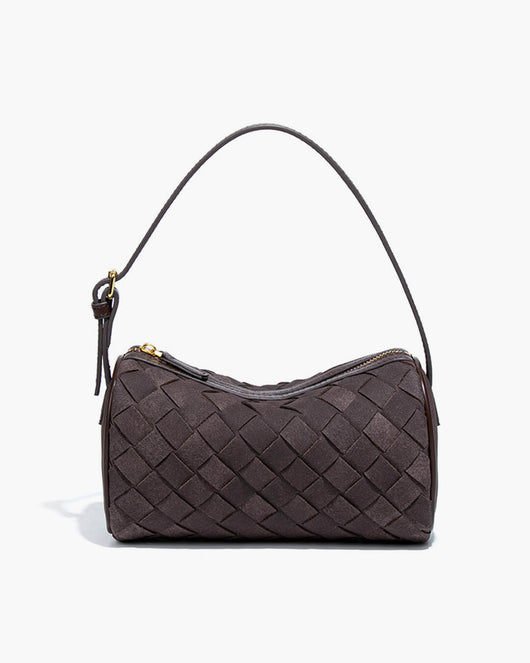 Jessica Geflochtene Wildleder-Tasche