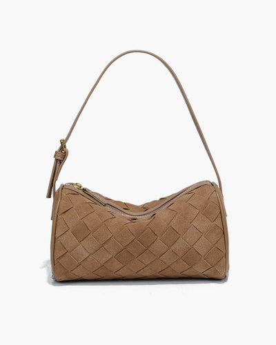 Jessica Geflochtene Wildleder-Tasche