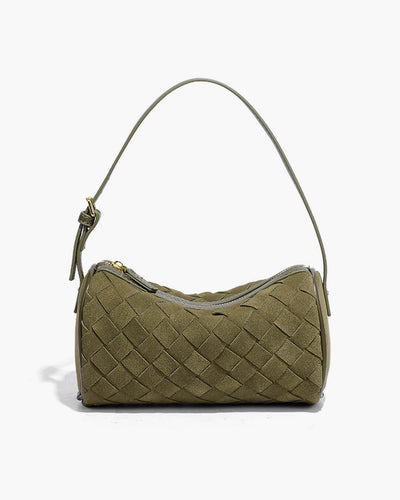 Jessica Geflochtene Wildleder-Tasche