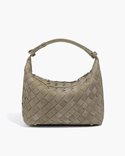 Mica Geflochtene Wildleder-Tasche