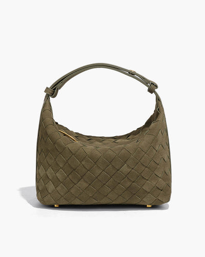 Mica Geflochtene Wildleder-Tasche