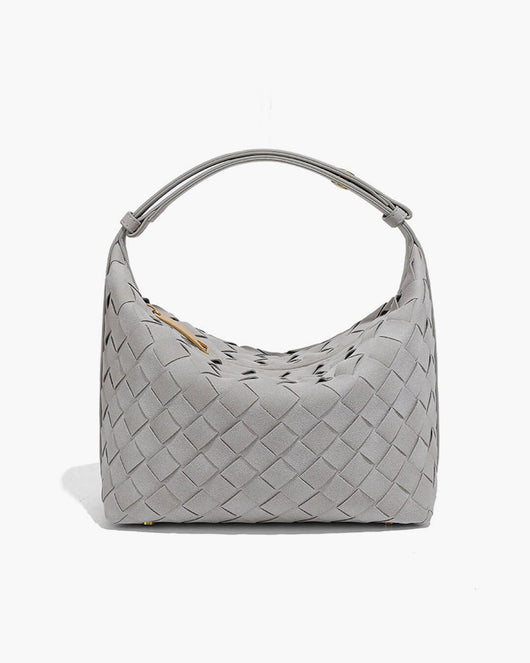 Mica Geflochtene Wildleder-Tasche