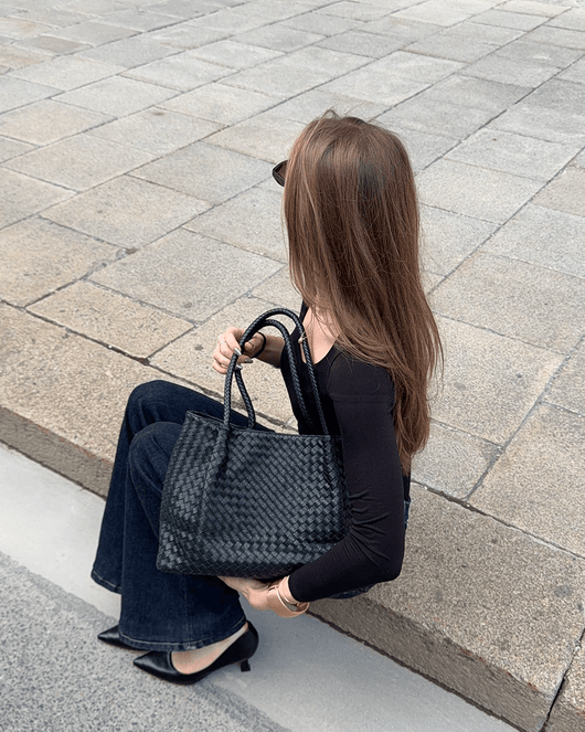 Natalie Geflochtene Tasche XL