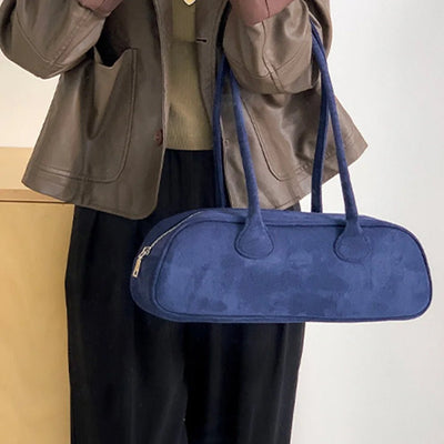 Pauleen Baguette Wildleder-Tasche