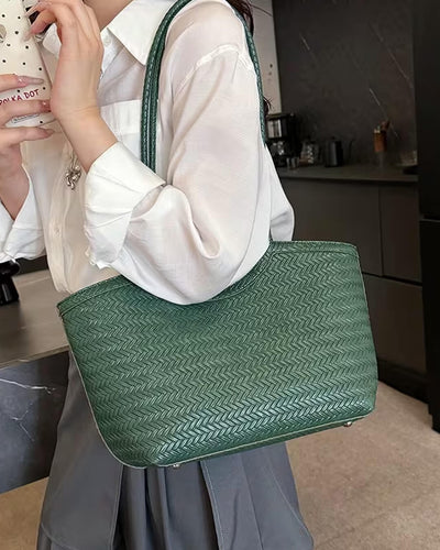 Rica Geflochtene Kunstleder-Tasche