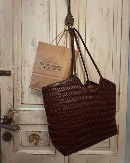 Rica Geflochtene Kunstleder-Tasche
