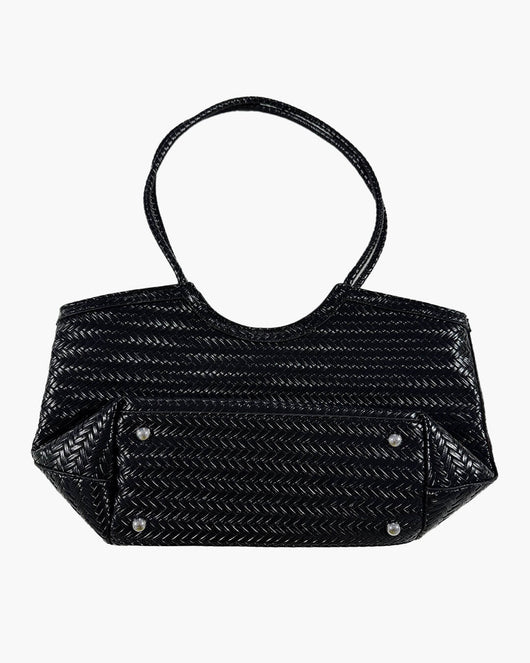 Rica Geflochtene Kunstleder-Tasche