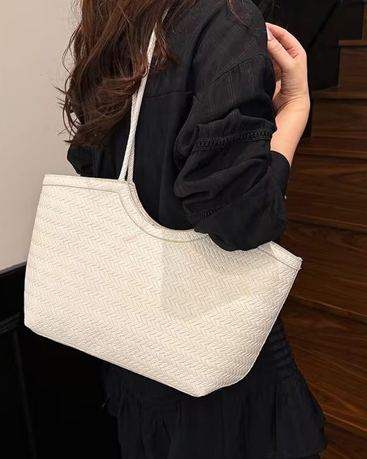 Rica Geflochtene Kunstleder-Tasche