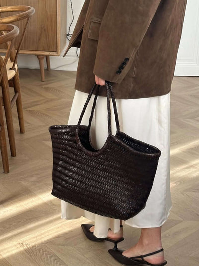 Rica Geflochtene Kunstleder-Tasche