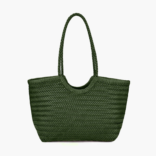 Rica Geflochtene Kunstleder-Tasche
