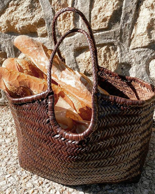 Rica Geflochtene Kunstleder-Tasche