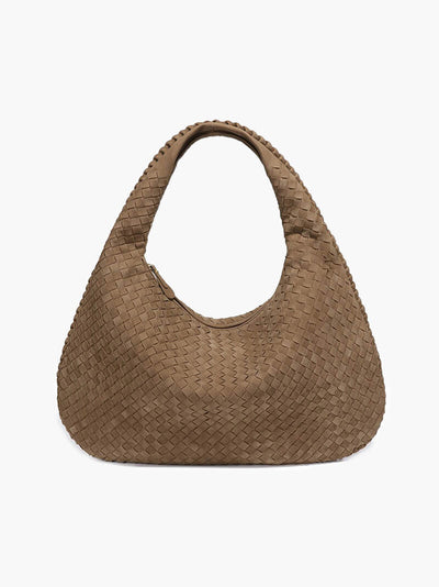 Wildleder Geflochtene Tasche XL