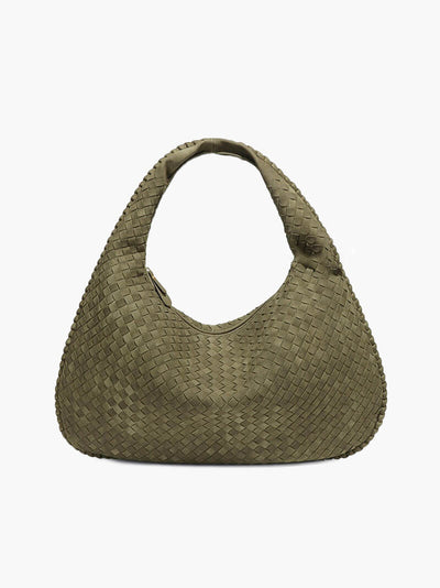 Wildleder Geflochtene Tasche XL