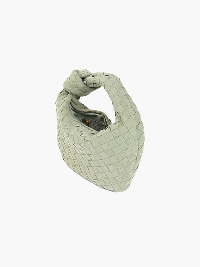 Geflochtene Mini-Tasche aus Wildleder