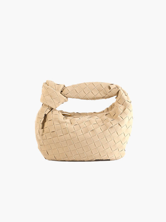 Geflochtene Mini-Tasche aus Wildleder