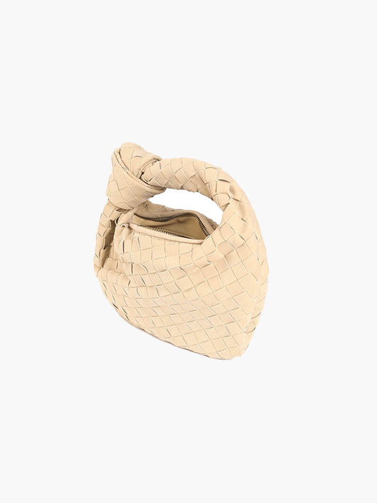 Geflochtene Mini-Tasche aus Wildleder