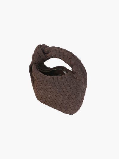 Geflochtene Mini-Tasche aus Wildleder